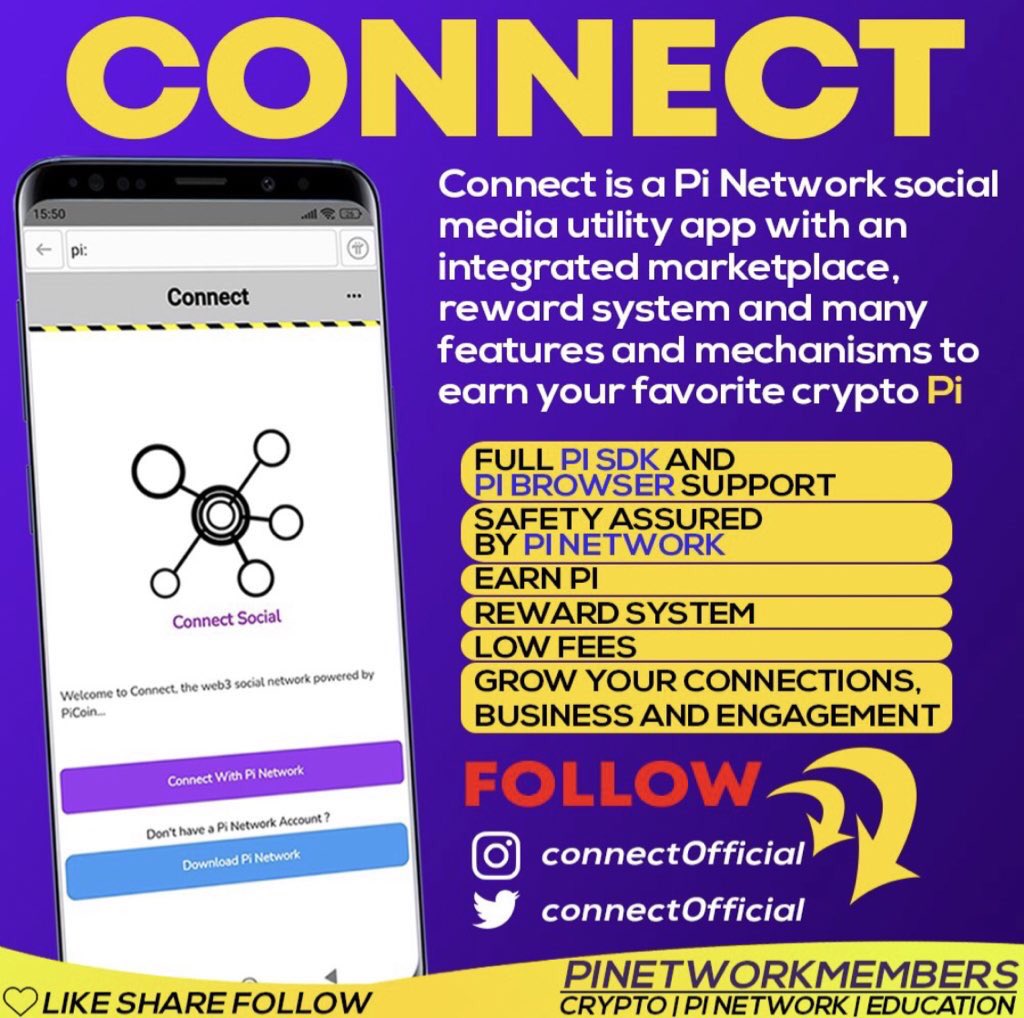 RichAdams0x's tweet photo. Hello #Pi Network community 👏
We are exited to announce you that the development of Connect social (@connect0fficial) is ongoing and we will be present during the hackathon 🎉 
Here is a list that summarizes some of the features of Connect Social 👇🧵 
#PiNetwotk #Picoin #minepi https://t.co/YmrhBCfqOT