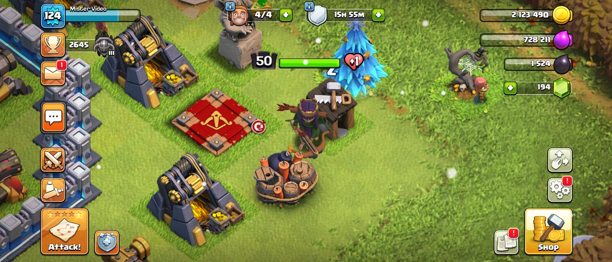 _mistervideo_'s tweet photo. Ma reine est passée NV 50 woohoo!! #ClashOfClans https://t.co/8HGxeEYxQV