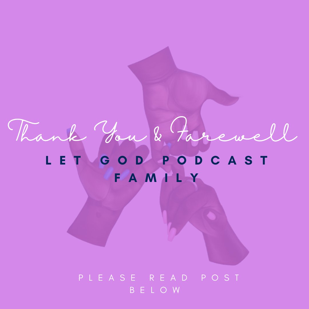 letgodpodcast's tweet photo. “Hi LGP Fam, 

After much prayer and discussion, we have decided to bring the Let God Podcast to an end […]”

Full post on Instagram @letgodpodcast https://t.co/b4HBLl89JX