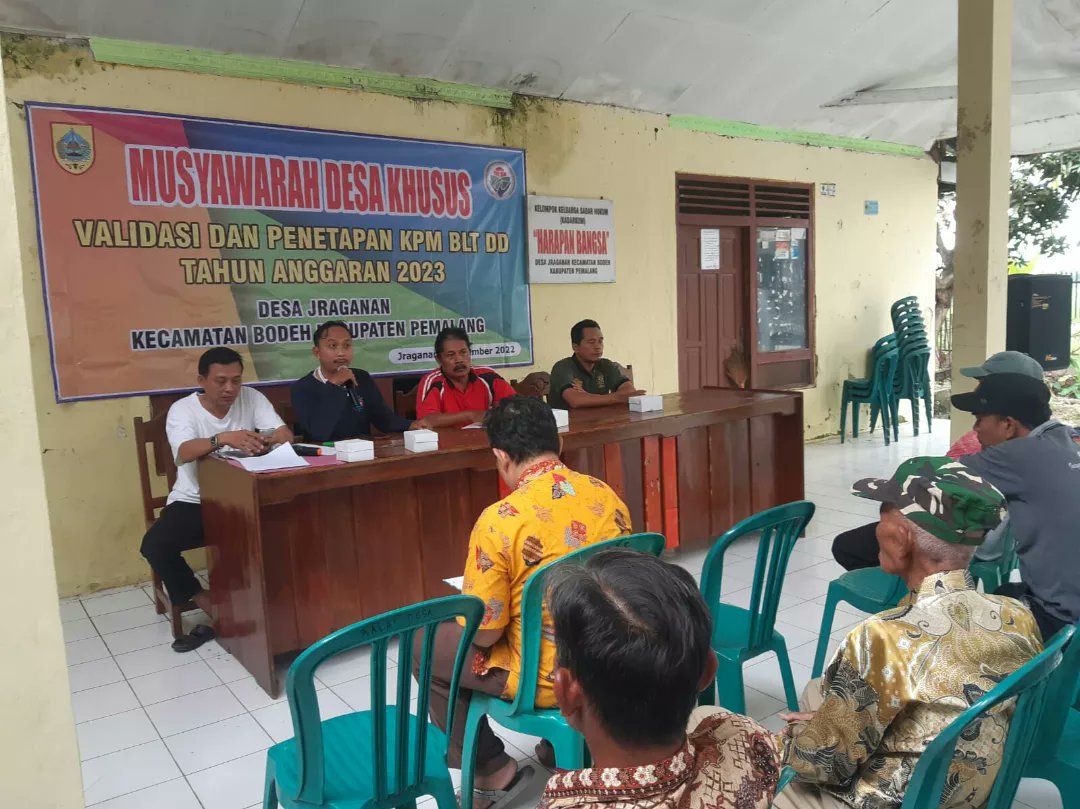 Jraganan_Bodeh's tweet photo. Musdessus Penetapan KPM BLT DD tahun 2023
@Kec_Bodeh 
@dinpermasdespml 
@Mansur_Hidayat2 
@PemkabPemalang https://t.co/aHYwT51IP0