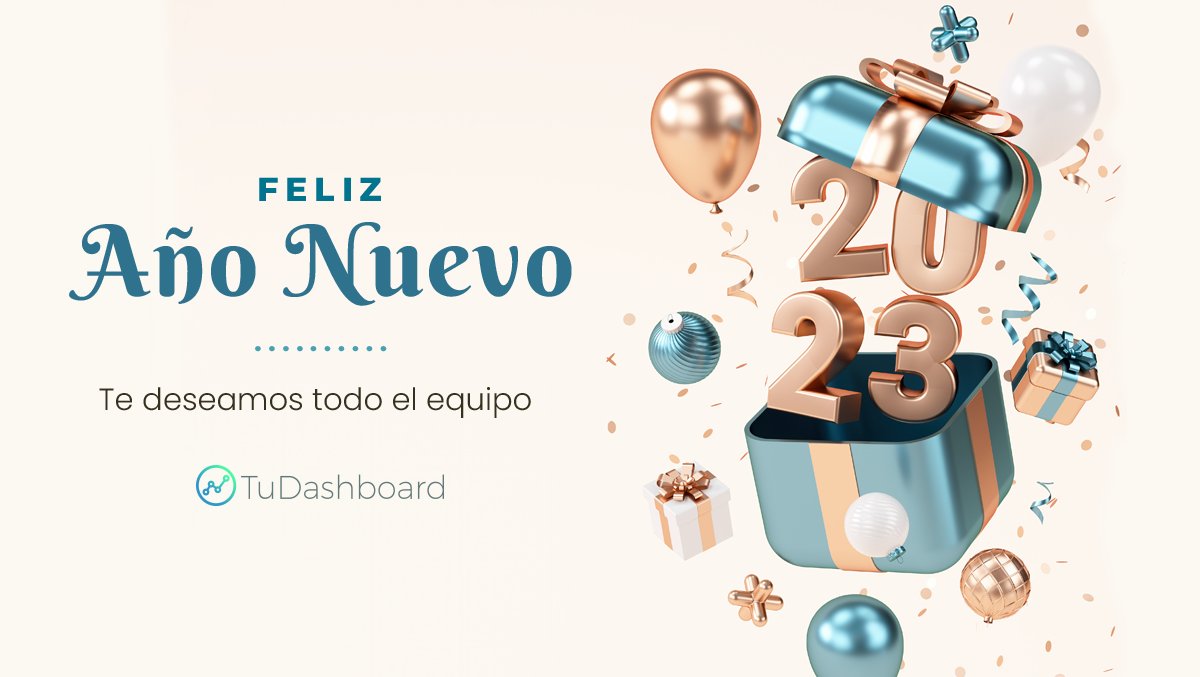 ¡Gracias por acompañarnos durante este 2022! ✨ Este año desarrollamos nuevos proyectos, ayudamos a nuestros clientes a encontrar más Insights y monitoreamos KPIs más relevantes. 🚀

Te deseamos un feliz y próspero Año Nuevo en compañía de todos tus seres queridos. ¡Gracias! 💚