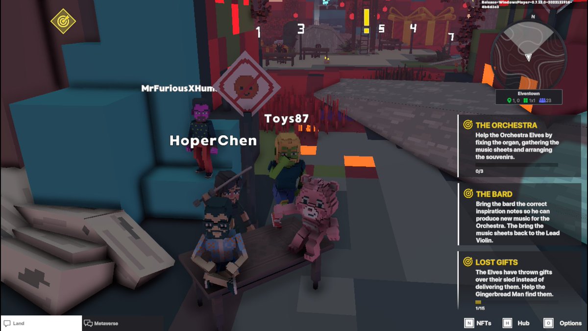 HoxianM's tweet photo. @TheSandboxGame I found one of the "No smile allowed" signs in Elventown!😐 I participated in the #SeasonsGreetingsTSB challenge for a chance to win an NFT! https://t.co/ILPa86zpSb