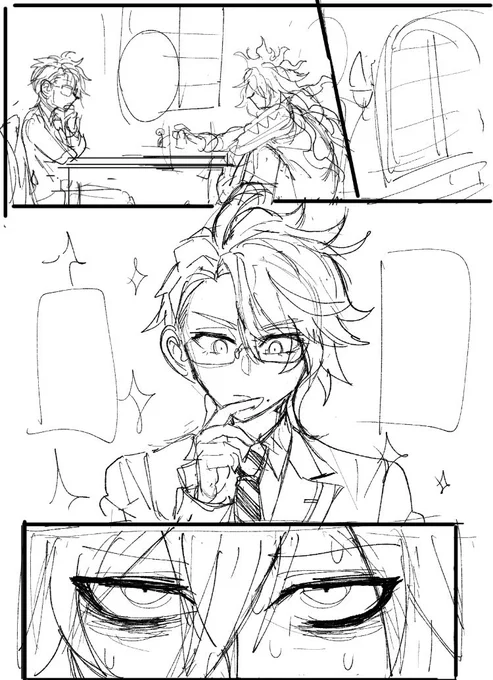 描き納め代わりに同時進行してたやつのwip置いときます(💀🐙とか💀とか) 