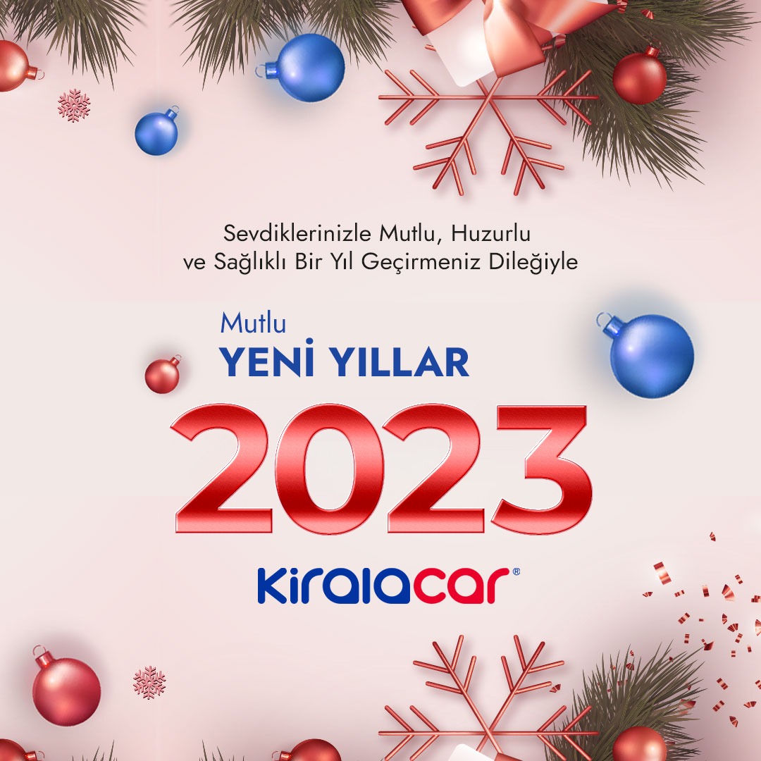 Sağlıklı, huzurlu ve mutlu yıllar dileriz.
Yeni Yılınız Kutlu Olsun.
#kiralacar