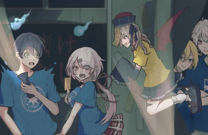 #今年も残りわずかなのでお気に入りの4枚を貼る あんま描けてないけどみんな思い入れあっておきにいり!今年もありがとうございました〜〜!!来年もよろしくお願いします!にじさんじ最高 