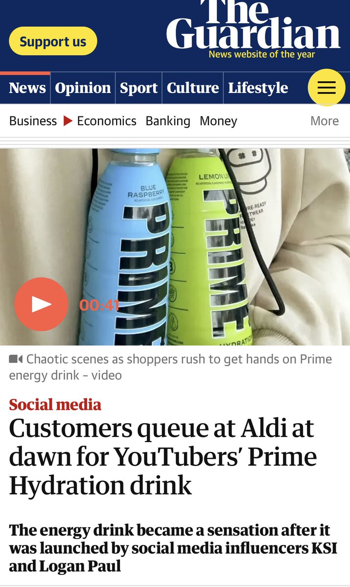 Really can’t see social media accounts masquerading as drinks producers selling over-priced muck in brightly coloured packaging catching on tbh.