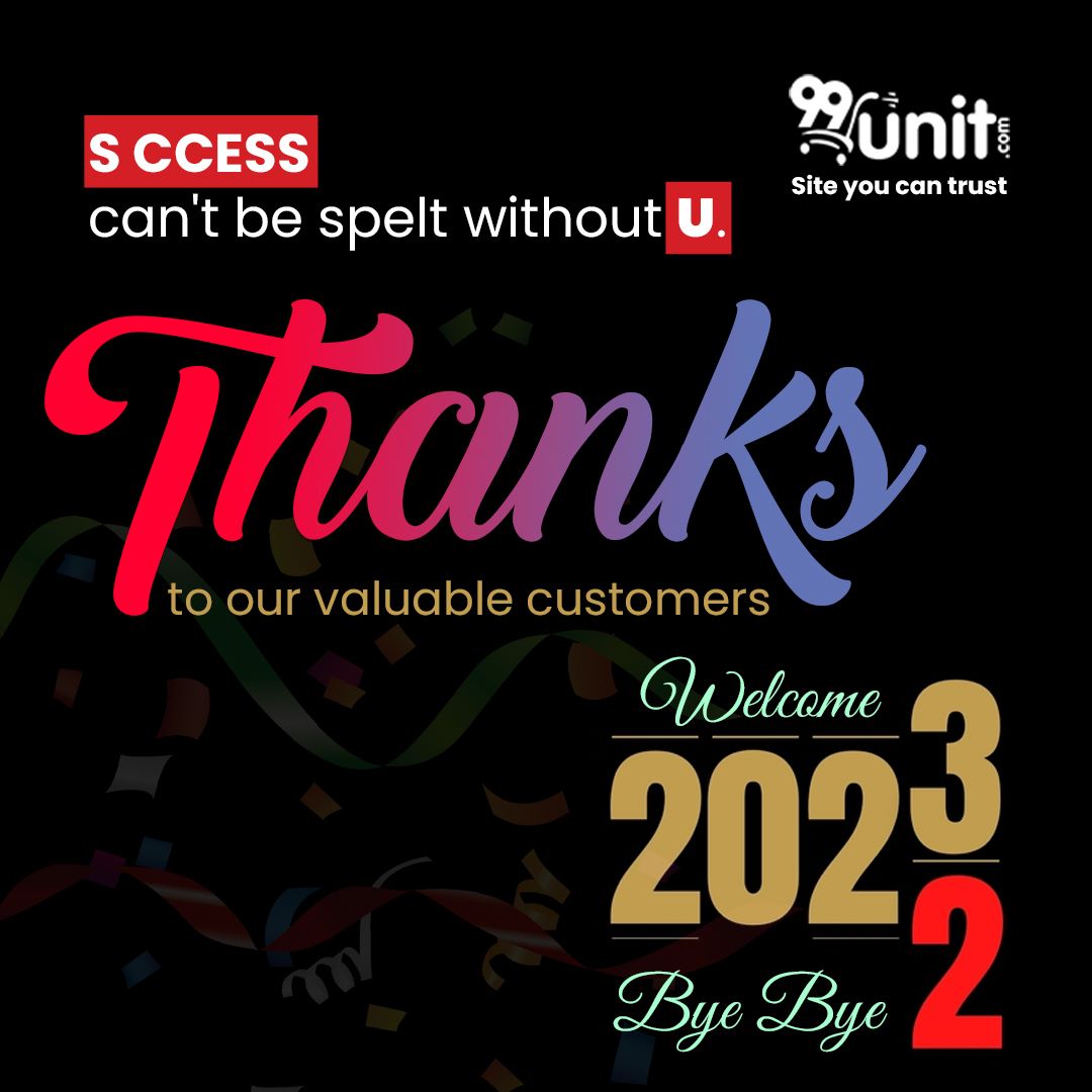 99unitindia's tweet photo. Bidding Good BYE to 2k22 and Humble Welcome of 2023 on a note, being Strongly Grateful to our valuable Customers of #99unit achieving such a Great Successful Year. Thanks for Trusting Us🙏
📱+91 76786 27246
#goodbye2022 #Welcome2023 #successfulyear #Thankful🙏 #valuablecustomers https://t.co/fwruwMYNdy
