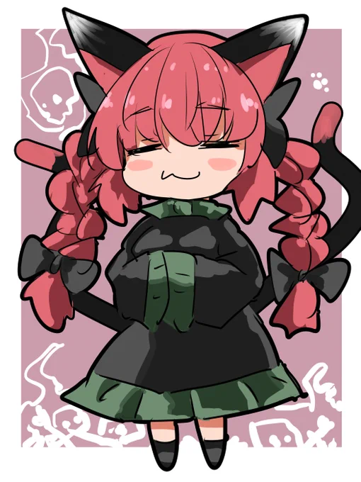本年最後の落書きお燐ちゃん 