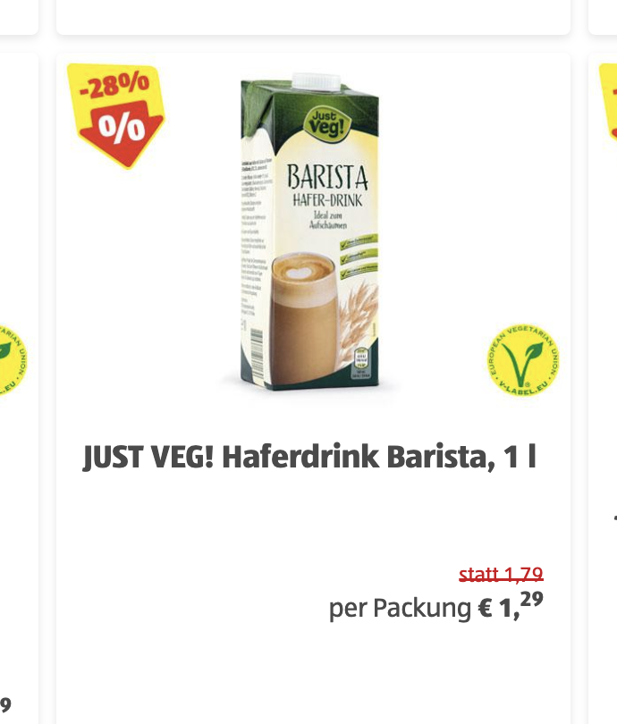 i_am_fabs's tweet photo. ATTENTION: Von 2.-4.1 gibts das veg. Faschierte und Barista Hafermilch bei Hofer in AKTION. 🫶🥂
#sparfabs https://t.co/6xeSDncxFv