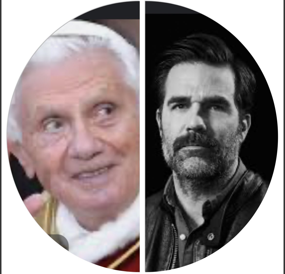 robdelaney's tweet photo. RIP to my homeslice Pope Benedict. You probably knew him as scary guy in a hat taller than he was, but to me he was P-Ben, the ultimate wingman &amp; a fucking psychopath on the dance floor. https://t.co/us4UBA0Lz7