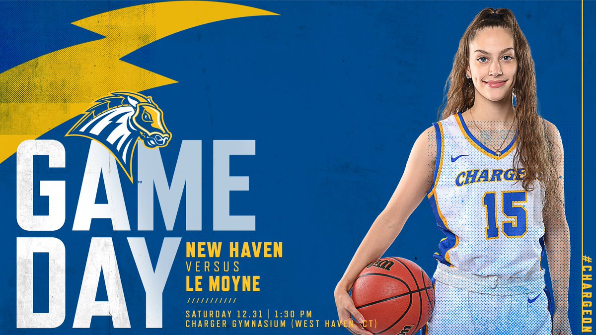 Before you watch the Ball Drop in Times Square, head over to Charger Gym as we close out the year with an NE10 game vs Le Moyne #ChargeOn 

🗓 Saturday, Dec 21
🆚 LeMoyne
🕛 1:30 PM 
📍 West Haven, CT
🏟 Charger Gymnasium
📺 bit.ly/3WDFarg
📈 bit.ly/3DY8S0P