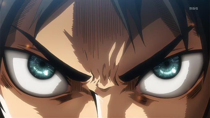 MIKASACKERMANBF's tweet photo. Eren’s eyes in attack on titan https://t.co/E3E7jOwbSY