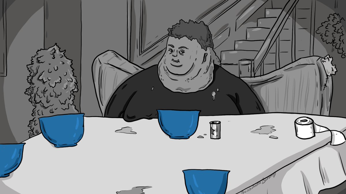 BroschdadaBaron's tweet photo. Dinner for One #OgerArt #Drachenlord https://t.co/7lUuqoqUtN