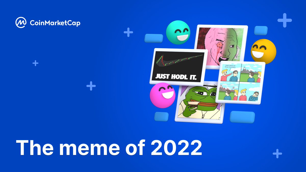 CoinMarketCap's tweet photo. #CMCWrapUp2022 Day-6: A meme to describe 2022 😉

2022 is almost over! Let's sum it up with 1 meme that best describes your #crypto experience this past year!
🗓️ Dec 31, 2022 - Jan 1, 2022

Requirements 👇

<1/2> https://t.co/iO1JXe6Jsx
