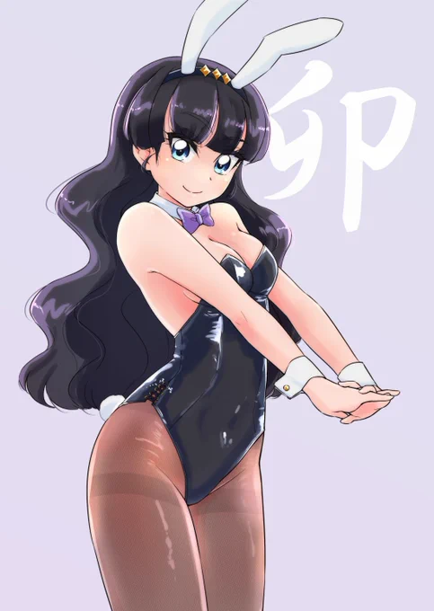 卯年なのでバニーガールのksiamnちゃん描きました 