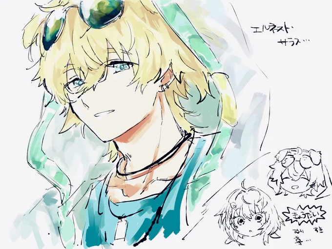 そもそも絵を描いてないからお気に入りの4枚も何もあったもんじゃないな感あるけど夏服きたろさんは傑作だと思っている#2022年自分が選ぶ今年の4枚 