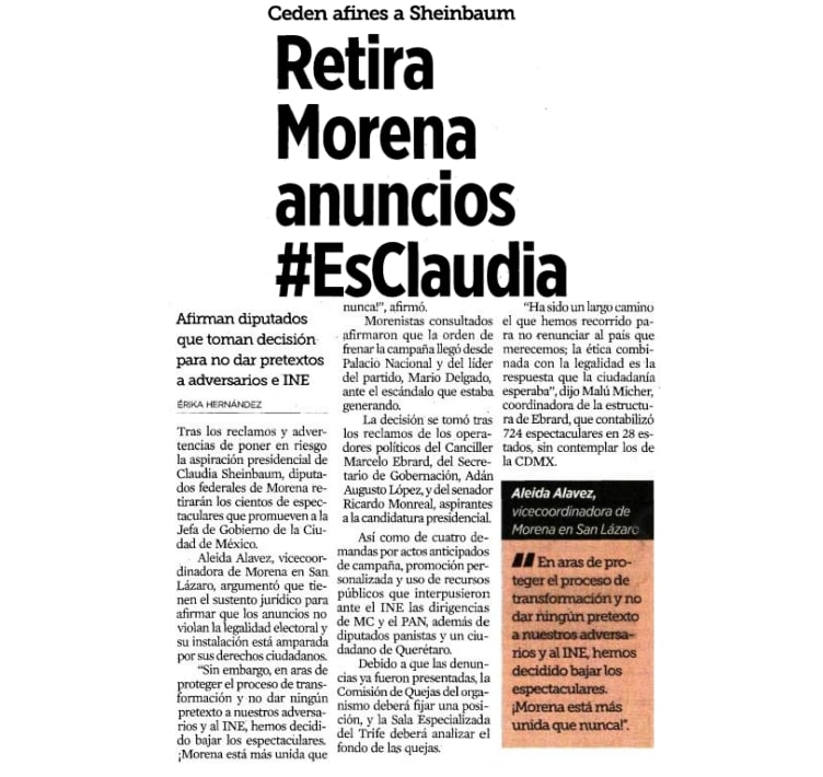 Juan_OrtizMX's tweet photo. El Cártel de los Claudios le tuvo miedo a los Marcelos. 

Estos últimos empezaron a realizar un padrón de espectaculares para promocionar a la hija política del patrón, y decidieron retirarlos. 

Pobre país al mando de esta mafia. https://t.co/fdqutxC9Np