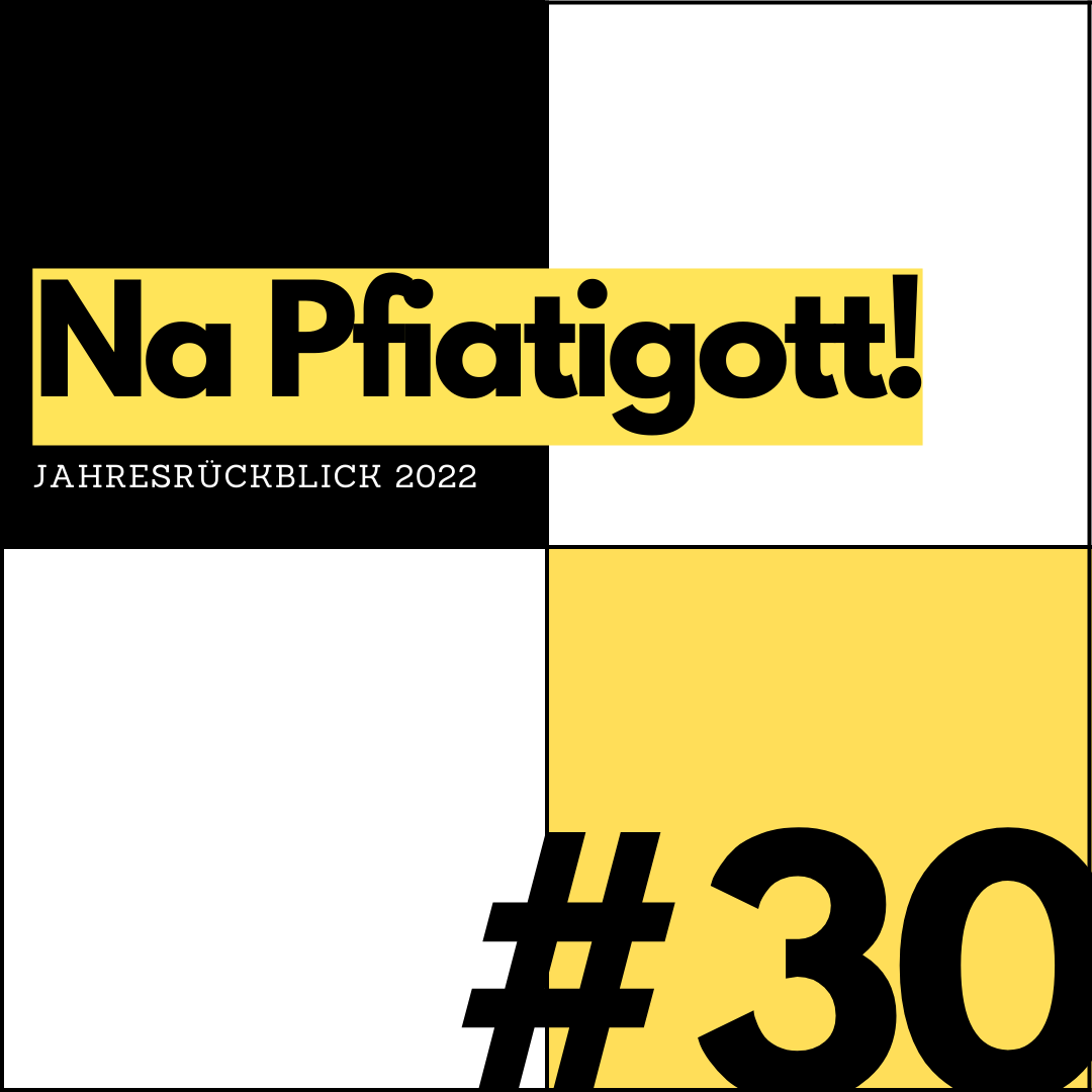 Na Pfiatigott! 2022 war ... ein Jahr. 🥴 Verabschiedet es gebührend -- mit dem neuen #KREIZWEIS SPECIAL EDITION Jahresrückblick! Das Südtirolrätsel Nr. 30 im Sonderformat ist jetzt online: kreizweis.com/puzzle/30  
Danke für eure Treue und rutscht gut in Richtung 2023! 😘