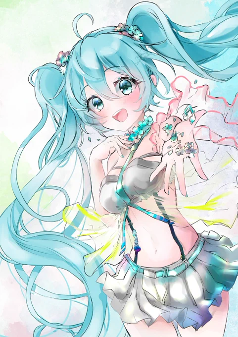 良き一年になりますように‧⁺ ⊹˚.⋆ ˖ ࣪⊹描き納めみくーん2022年!#初音ミク 