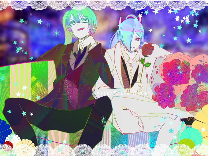 今年描いた絵。アナログ絵はとにかく全体的に黒い感じでデジタル絵はカラフルな感じでやっていこうかしら('っ•ω•c`) 