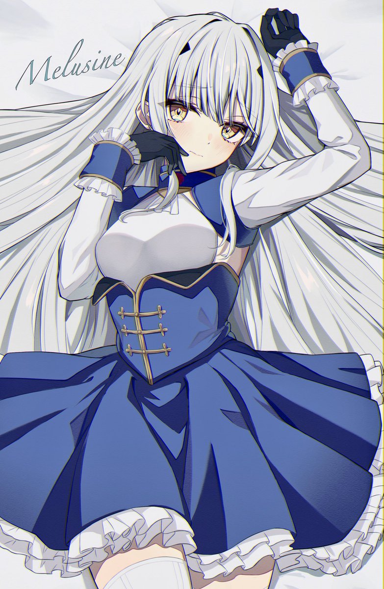 メリュジーヌ(Fate)|妖精騎士ランスロット 「#2022年自分が選ぶ今年の4枚今年はskebで依頼受けたり、沢山反応を頂いたり」|かけうどんのイラスト