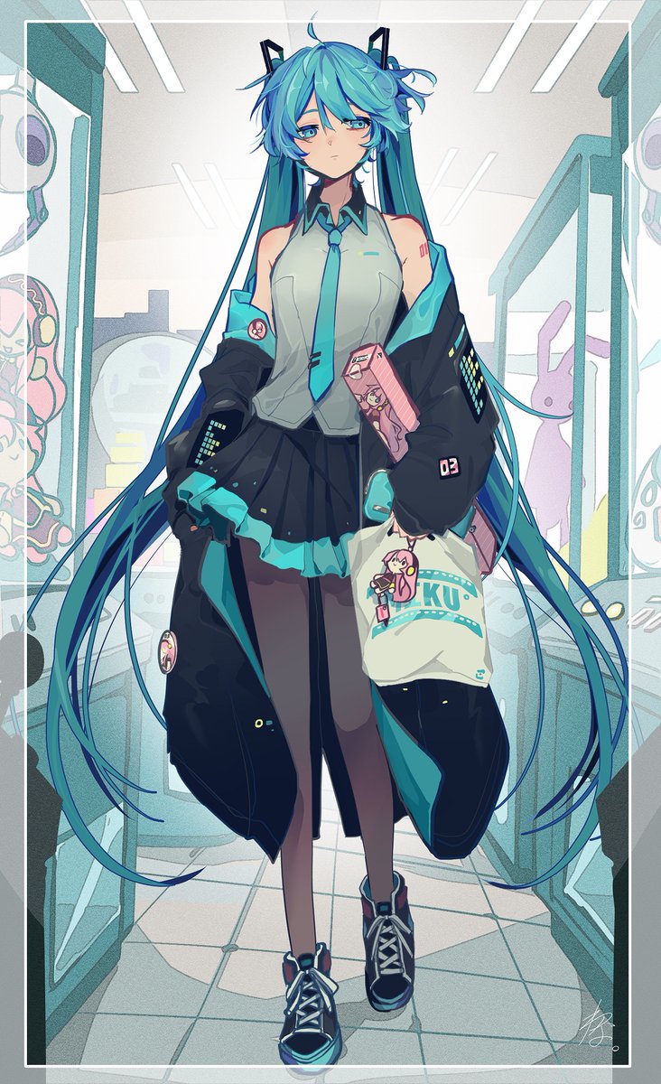 初音ミク ,巡音ルカ 「#2022年自分が選ぶ今年の4枚 ルカが好きなミクさんです。今年は色々描かせてい」|わな。のイラスト