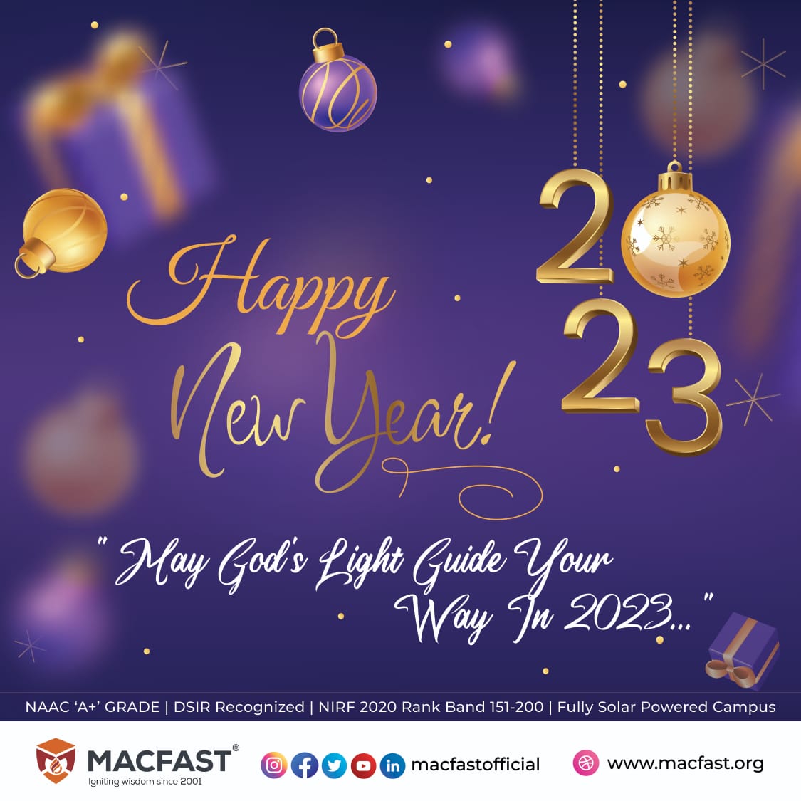 macfastofficial's tweet image. A new year is a new chapter in our lives. I hope 2023 is an incredible part of your story. A very Happy New Year!

#Macfast #HappyNewYear #collegelife