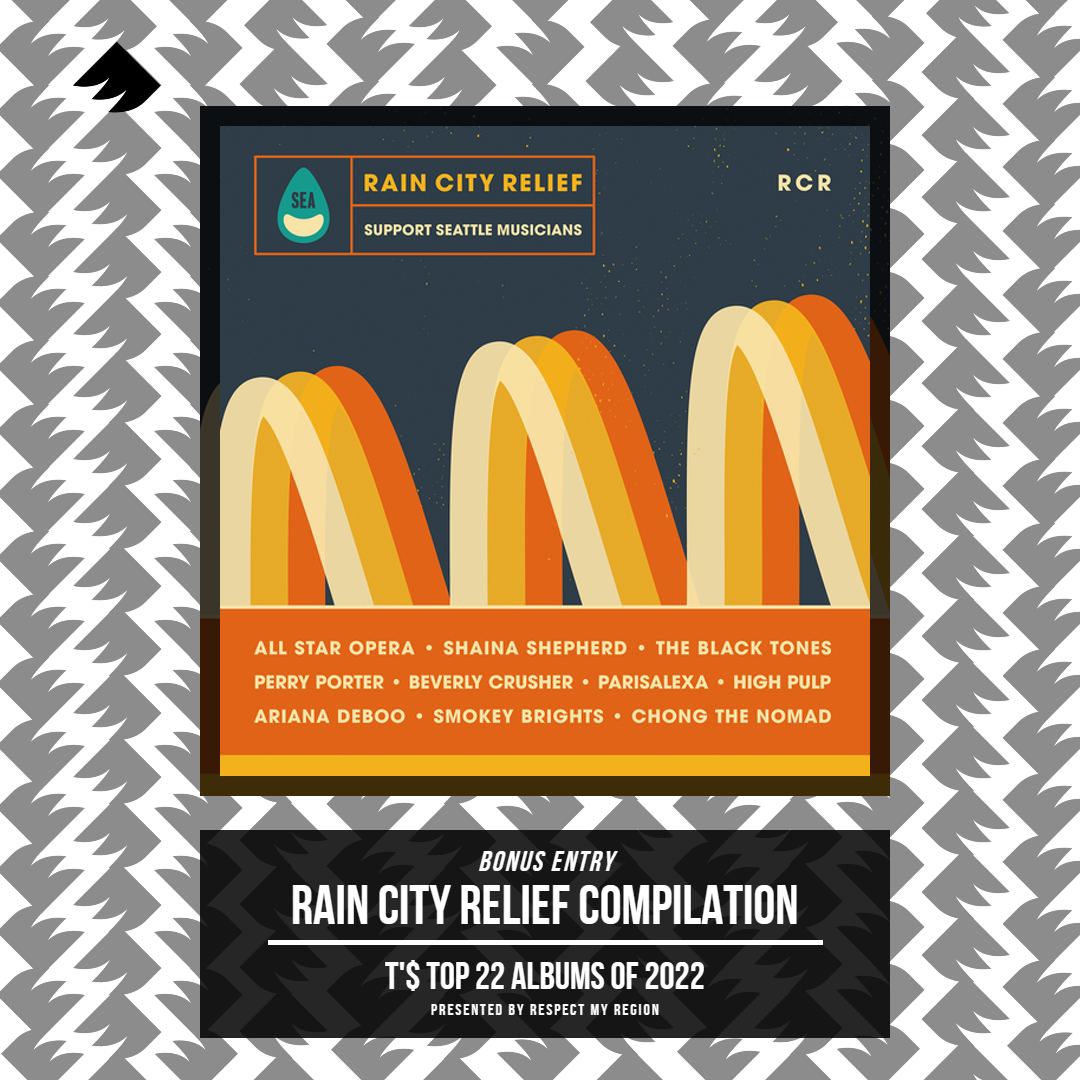 <a href="/RespectMyRegion/">Respect My Region</a> @LIV_musiq @SknnjaminButton <a href="/CoinflipNoah/">noah_coinflip</a> <a href="/BlakeAnthny/">AFROGALACTIC OUT NOW 🦥</a> <a href="/HezzaFezza/">HeZza FeZza</a> <a href="/RellBeFree/">Rell Be Free</a> <a href="/dreamgrlscarlet/">Scarlet Parke | DREAMGIRL</a> <a href="/AnthonyDanza_/">Anthony Danza</a> <a href="/whoisumi/">UMI</a> <a href="/AJSUEDE/">AJ SUEDE</a> <a href="/JaywopJv/">Jaywop</a> @claudinemagbag <a href="/MILCMANE/">LECHÉ</a> <a href="/leSavoie/">Andy</a> <a href="/Grynch206/">Grynch</a> <a href="/tallhomeyvita/">VITAMIND (Tall homey</a> <a href="/slumfunk/">Libretto</a> <a href="/BLee_Cierley/">BrandonLee Cierley</a> @BochaFromGFE <a href="/donteTheAPPLE/">donte thomas</a> <a href="/highpulpmusic/">High Pulp</a> <a href="/OGMambo/">MAMBO</a> <a href="/dlo3music/">Delvon Lamarr Organ Trio</a> <a href="/Jazz_Alley/">Dimitriou's Jazz Alley</a> <a href="/khingz206/">Khingz</a> <a href="/davebspacedot/">DAVE B</a> <a href="/Da_P__/">Da-P</a> *BONUS ENTRY*
<a href="/RainCityRelief/">Rain City Relief</a> Vinyl Compilation

A collab between 10 artists, <a href="/SEAWorldTour/">Seattle World Tour Foundation</a>, and <a href="/TheReefStores/">The Reef</a>. One mission: raise funds for musicians affected by the pandemic. This year, record sales raised $40,000 with 100% of proceeds going back to musicians in the community.