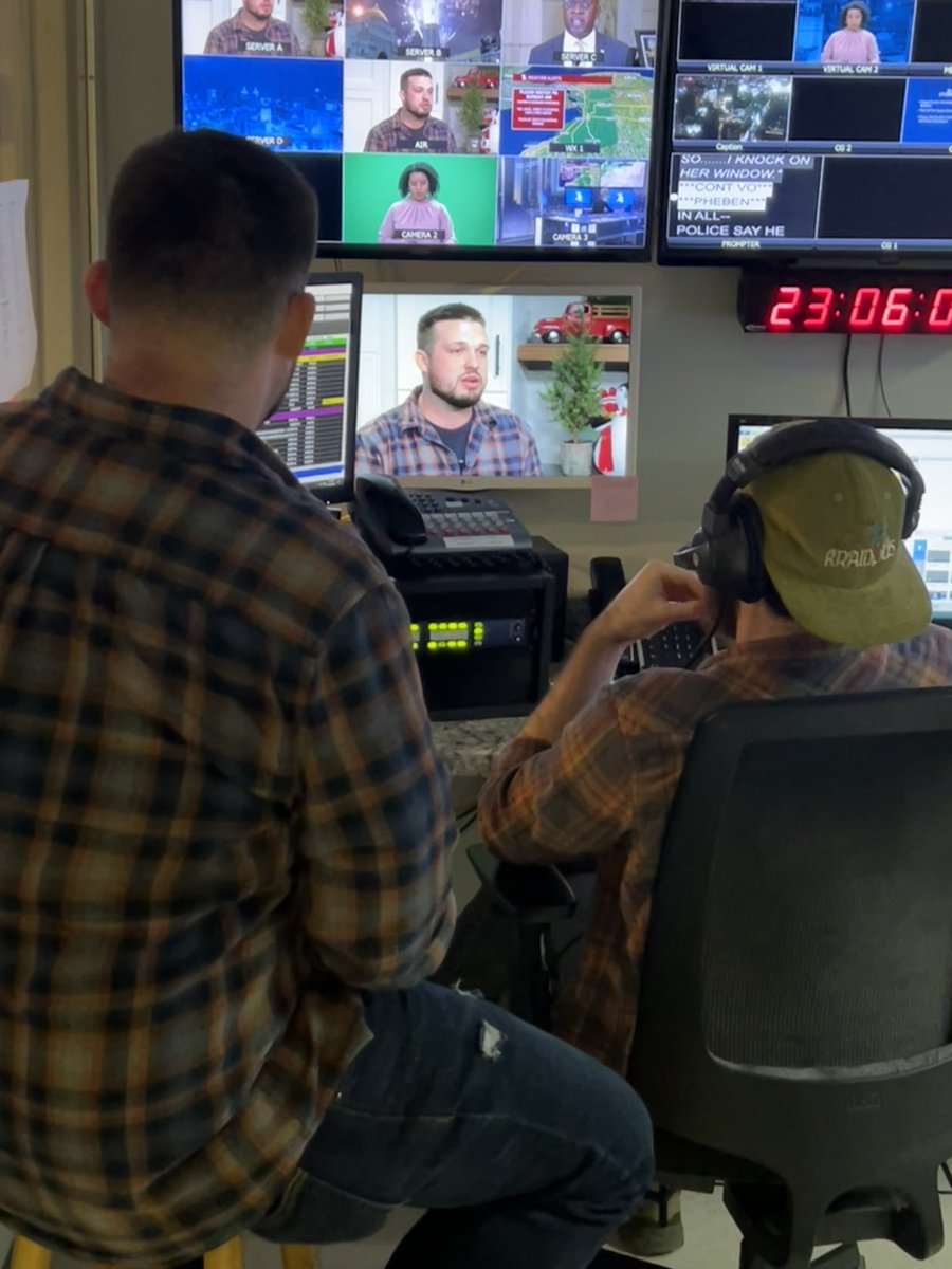 SydniEure's tweet photo. “Merry Christmas Jay” came to @WKBW! The HERO, Jay Withey checked out the inside of a studio for the first time and the night side crew received an end of the year reminder that life is about so much more than just ourselves! #MerryChristmasJay #BeLikeJay https://t.co/Sr0oTTtYYo https://t.co/2RKcQg5sMU