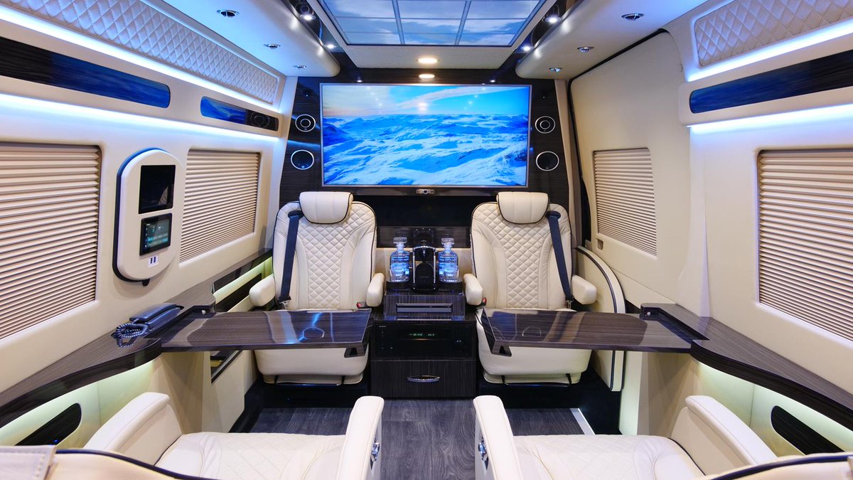 HQCustomDesign's tweet photo. Sit back and relax in one of our most popular Mercedes-Benz Sprinter conversion vans. This VIP Edition accommodates the on-the-go business executive while offering the freedom of relaxation in the off hours.
https://t.co/JqdUV5sTpN
#HQCustomDesign #mobileoffice #officeonthego https://t.co/FvcQnRL1Oo