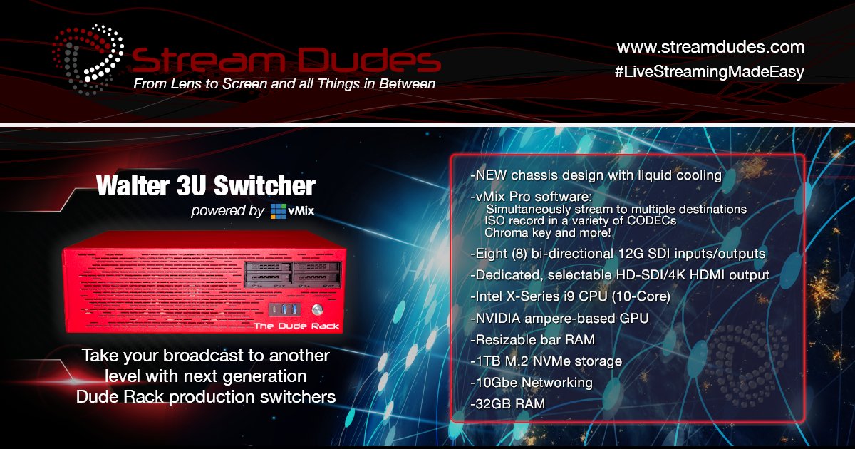 StreamDudes's tweet photo. Heading into the New Year, your #newyearsresolutions should include letting out your inner #Walter. #livestreamingmadeeasy #streaming #Duderack #Dude#Abide#vmix#streamdudes
Visit https://t.co/QQ50QT4b0W to learn more! https://t.co/dRN3QWQrYH