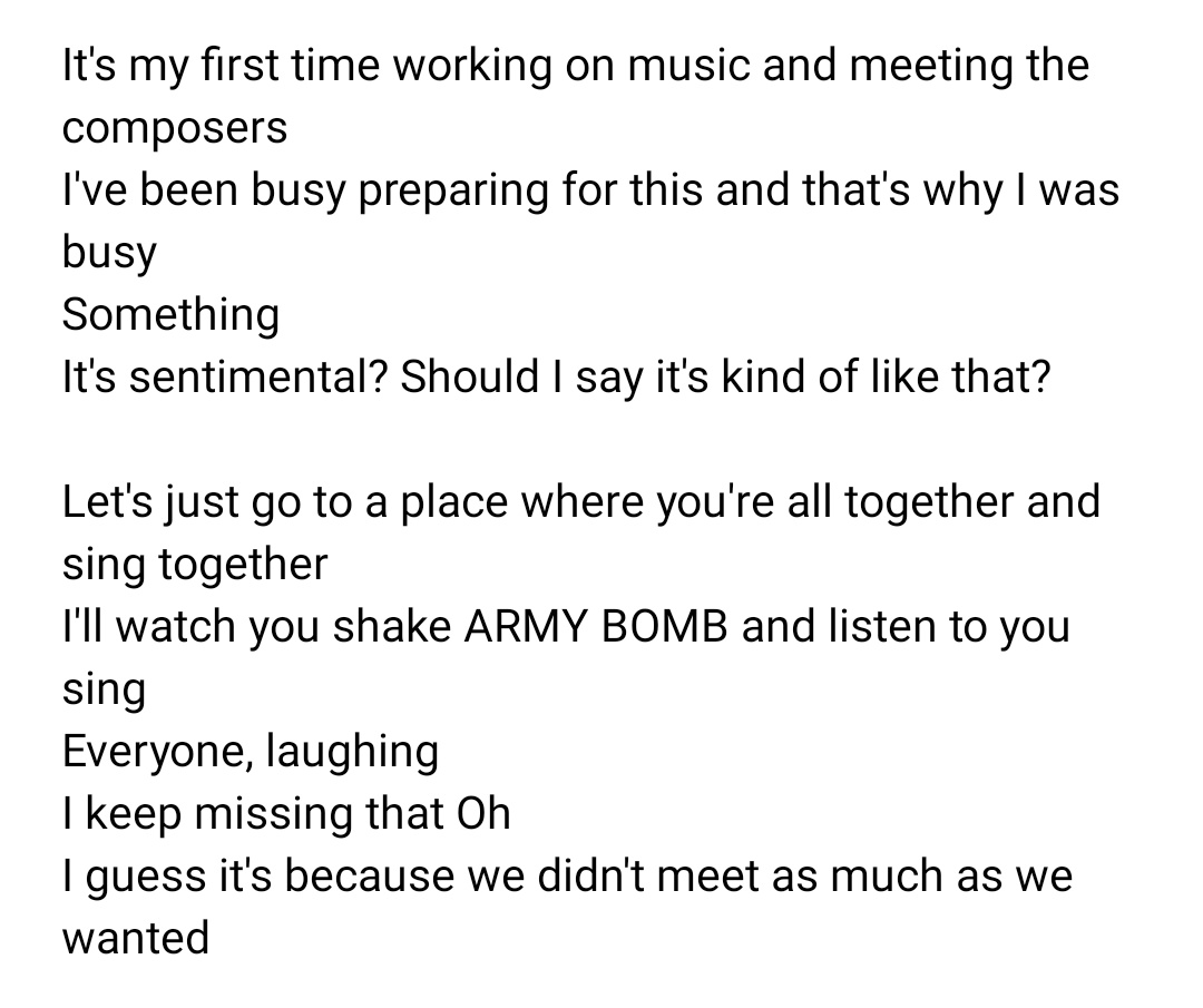 wangteaco's tweet photo. "let's just go to a place where you we're all together and sing together" ㅡ 230101, Park Jimin In Weverse https://t.co/XefmMEXCCM