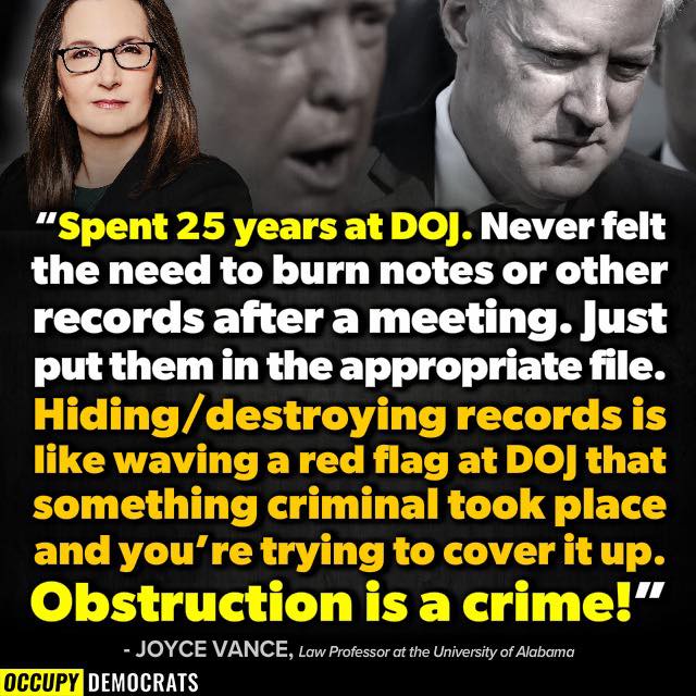 warrenswil's tweet photo. #J6Panel evidence of #Obstruction mounts every day
#TFG &amp; his cronies hid &amp; destroyed evidence, bribed witnesses, plotted COUP
#DOJ has first open &amp; shut case! Many more to come #IndictTrumpNow
#ProudBlue #DemVoice1
https://t.co/tBVET9x2RV https://t.co/9oHUNnIVAB