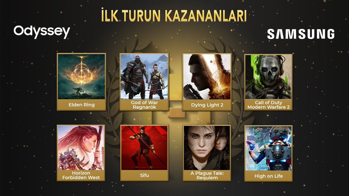 İlk turun kazananlarını Multiplayer takipçileri oylarıyla belirledi! 🎖

👾 Çeyrek Final anketleri @SamsungTurkiye işbirliğiyle 2 Ocak'ta başlayacak. 📆

#OdysseyArk #Monitor #990ProSSD