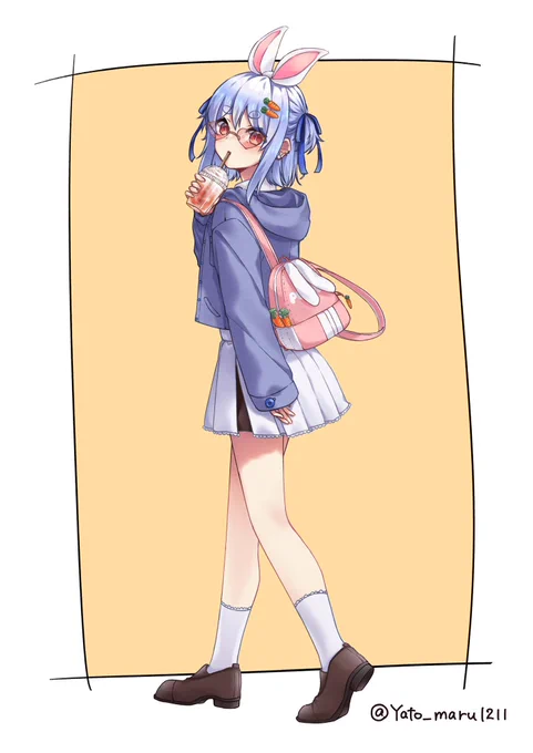 今年は卯なので昨年描いたぺこーらでお祝い 