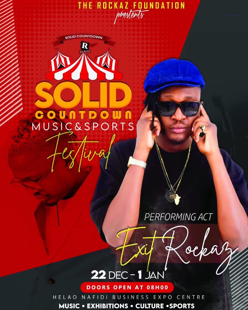 ExitRockaz's tweet photo. Our Schedule For Tonight: Ondangwa Trade Fair Centre 22H00 #SolidCountDown 23H00 God Bless All Of Us!! Stay Safe!! 🐐✈️✈️🎶🎉🧨💣🎩 🙏 ☝🏾@freshfamily https://t.co/zf1t2fwIkJ