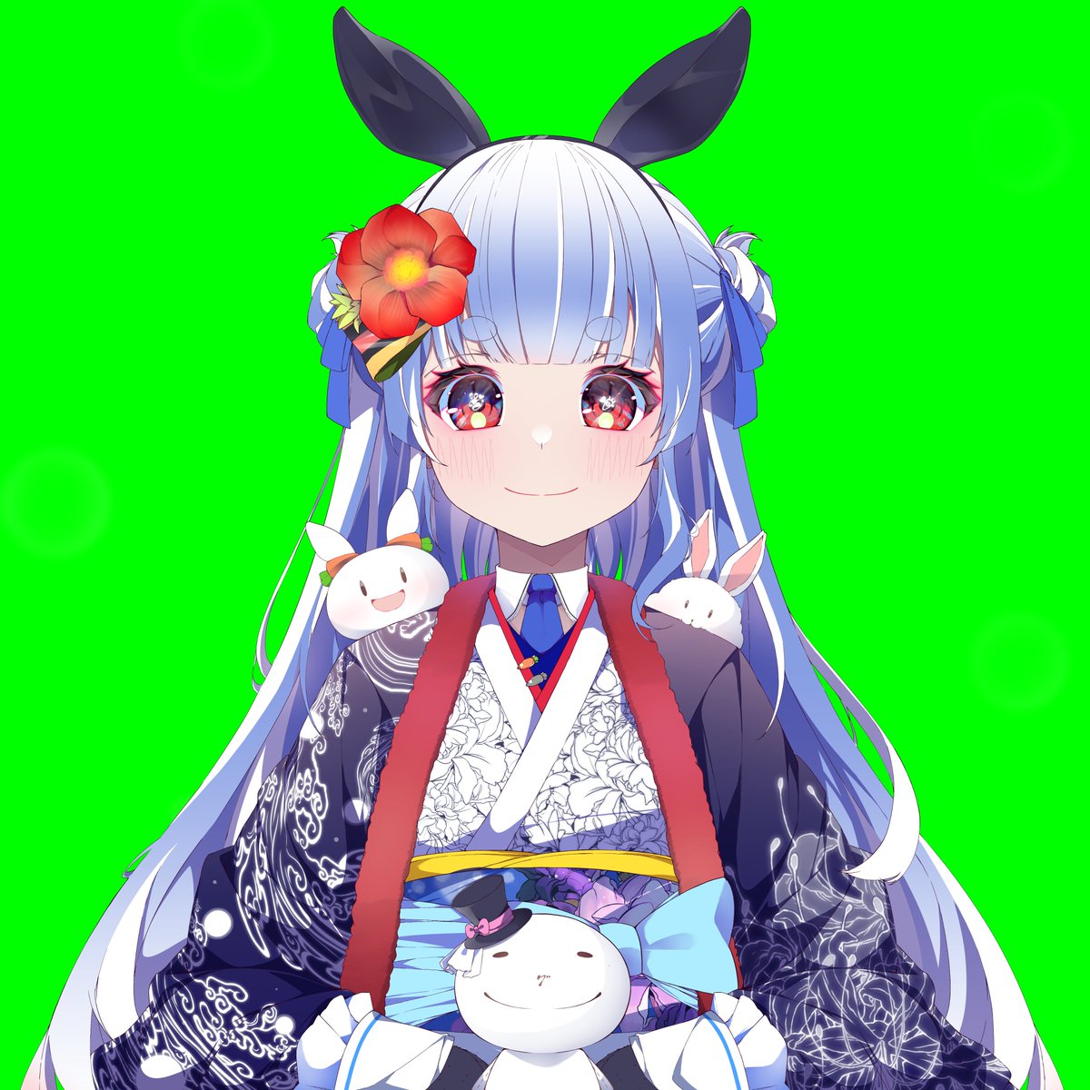 兎田ぺこら 「#ぺこらーとGreen Screen 」|Ama🐰Deusのイラスト