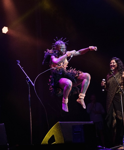 Wiyaala's tweet photo. Tonight and tomorrow night: it's an energy bomb with Wiyaala x Samini #Roarrrrrr #LionessConcert #Saminifest https://t.co/q3uhGvi8x5