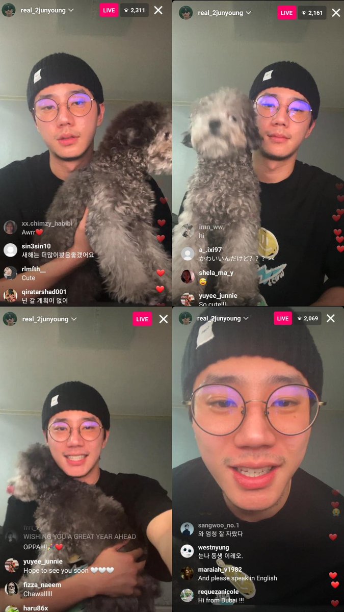 จุนยองมาไลฟ์สวัสดีปีใหม่กะน้องเลโอ 🐶
Junyoung with his roommate LEO 🐕😂 on his IG live
#LEEJUNYOUNG #이준영 #อีจุนยอง