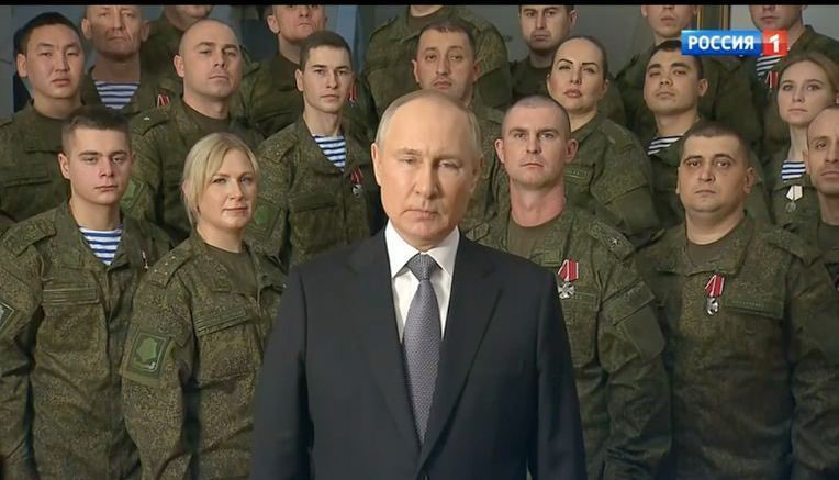 Looks like an album cover for band called 'Putin Cannonfodder'