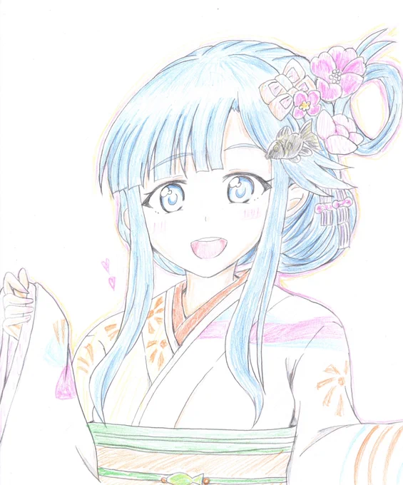 明けましておめでとうございます今年も浅利七海の年!!浅利七海をよろしくお願いします～!!七海ちゃんと初詣行きたいよ～!正月SSR七海ちゃん欲しいぞ～!!(煩悩だらけ) 