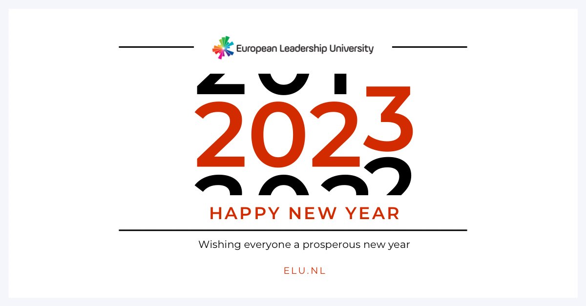 amsterdam_tech's tweet photo. A happy and successful 2023 to all of you from European Leadership University.
#techdegree #SoftwareEngineer #Bachelor #onlinedegree #onlineuniversity #Blogpost #tech #technology #european #university #elu_university https://t.co/0dEZunSvjN