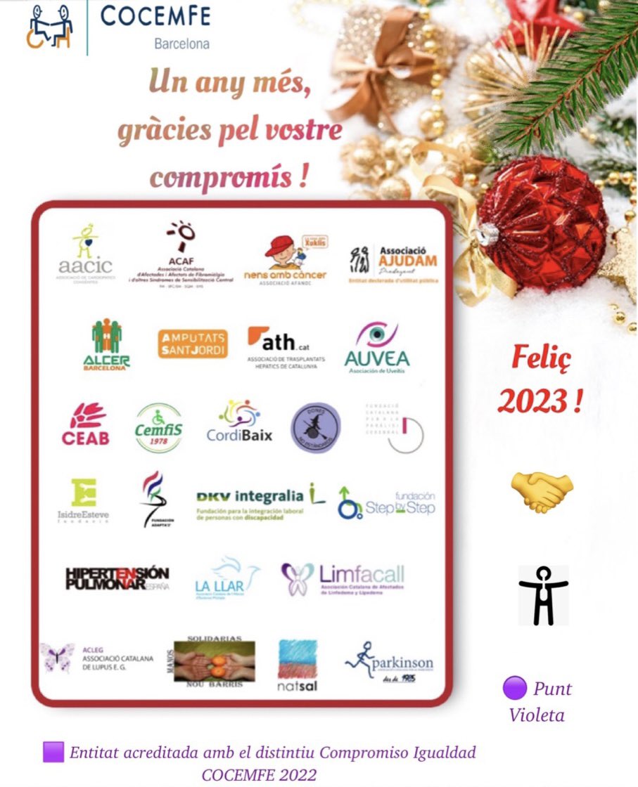 Cocemfe Barcelona (@cocemfebcn) on Twitter photo “Reunir-se en equip és el PRINCIPI; mantenir-se en equip és el PROGRÉS; treballar en equip GARANTEIX L’ÈXIT. Henry Ford” Gràcies, entitats membres de COCEMFE Barcelona, pel vostre compromís i esforç pels Drets de les persones amb #discapacitat Bon Any 2023‼️ <a href="/Coravant/">CorAvant AACIC | Cardiopaties</a> <a href="/limfacall/">Associació Limfacall</a> “Reunir-se en equip és el PRINCIPI; mantenir-se en equip és el PROGRÉS; treballar en equip GARANTEIX L’ÈXIT. Henry Ford” Gràcies, entitats membres de COCEMFE Barcelona, pel vostre compromís i esforç pels Drets de les persones amb #discapacitat Bon Any 2023‼️ <a href="/Coravant/">CorAvant AACIC | Cardiopaties</a> <a href="/limfacall/">Associació Limfacall</a>