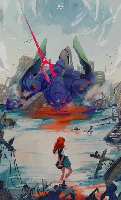 Drew backgrounds and Eva this year!#2022年自分が選ぶ今年の4枚 