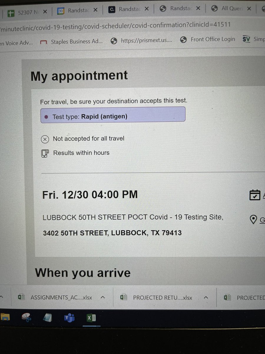 amanda_arbo's tweet photo. @cvspharmacy  @CVSHealth @CVSPublicPolicy 
My son needed a Covid test. We scheduled appt online for 4pm on 12/30/22. Only to be told when he arrived that the person gets off at 4pm &amp; couldn’t do his test. The staff was no help. Poor business practice. CVS 3402 50th St Lubbock,TX https://t.co/uCVNxL8Lv8
