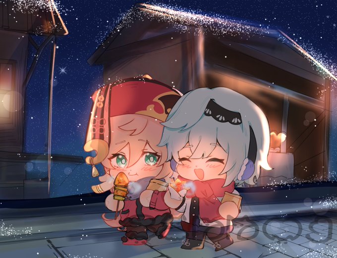 煙エウ(エウ煙)新年を一緒に過ごすえんえうちゃんHappy new year _________ Arii#eufei 