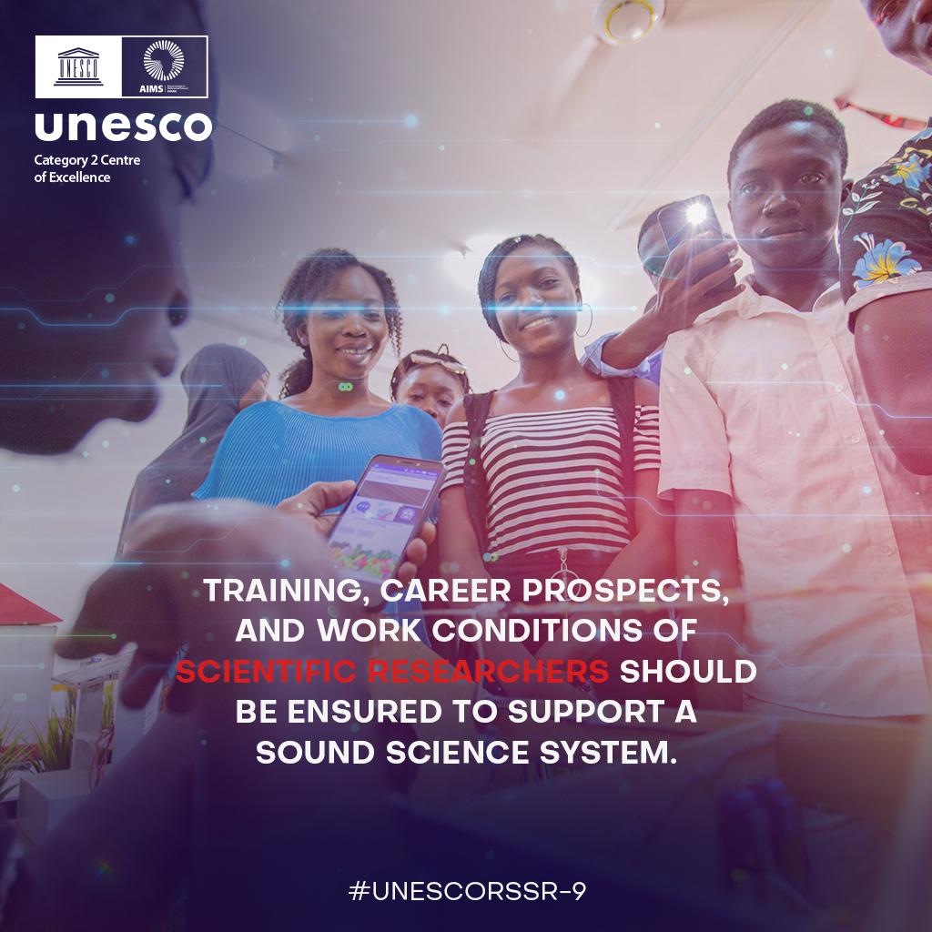 gamelmag's tweet photo. The ninth @UNESCO recommendation focuses on the vital importance of human capital in science. Without safeguarding the welfare of scientists, science cannot advance to achieve its goals.
#UNESCORSSR #RSSR #Sci4D https://t.co/TLP6RcojVq