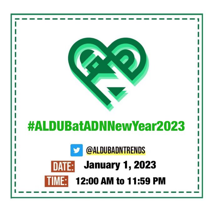 Happy New Year! Here's wishing everyone health and happiness in 2023. Cheers to new beginnings, #ADNFAM!

#ALDUBatADNNewYear2023