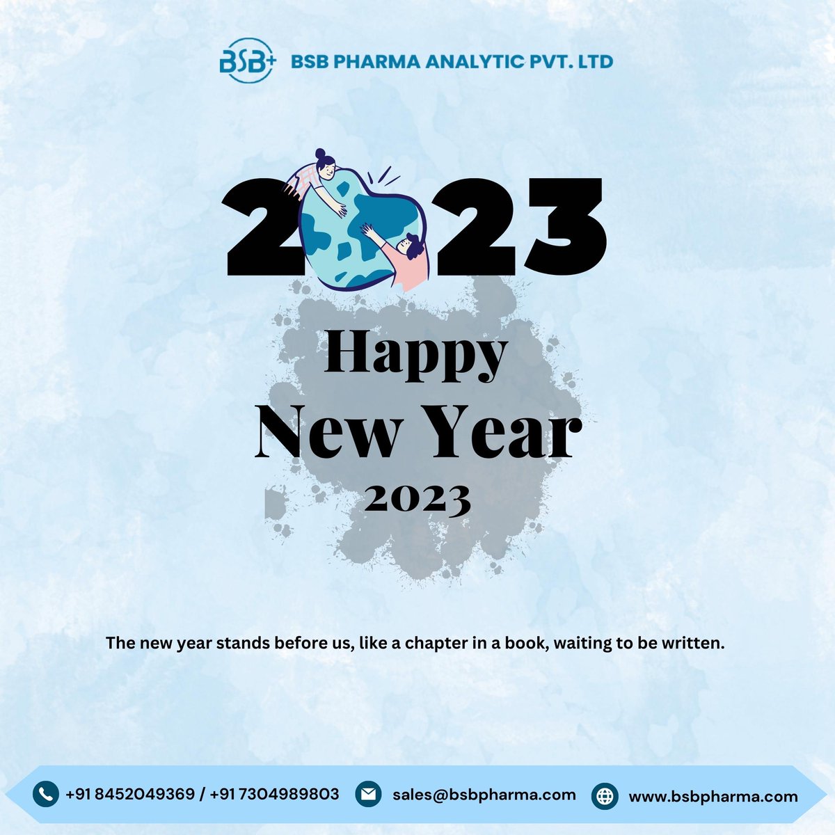 BSBPharma's tweet photo. Happy New Year! 2023 is the beginning of a new chapter. This is your year. Make it happen.

#HappyNewYear #Opportunity #bsbpharma #bsbpharmaanalytic https://t.co/kWFqTPsGvH