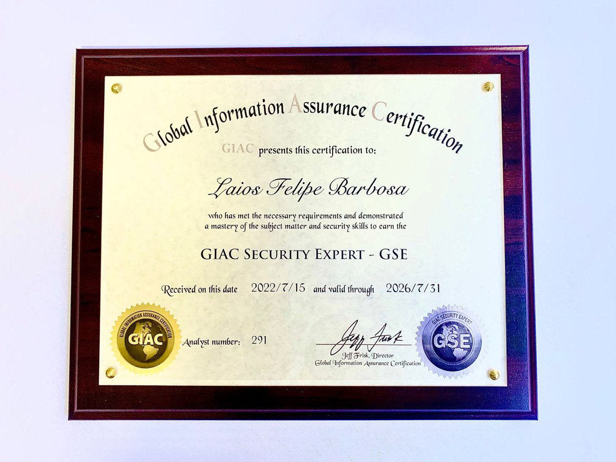 laios_barbosa's tweet photo. 2022 was a great year full of challenges, projects and lessons learned: teaching @SANSInstitute classes, achieving @CertifyGIAC GSE Cert, helping Brazilian InfoSec Community with @Lets_GoHacking.
I wish you all an amazing new year !
#cybersecurity #SANS #gohacking https://t.co/bH26hZtnfG